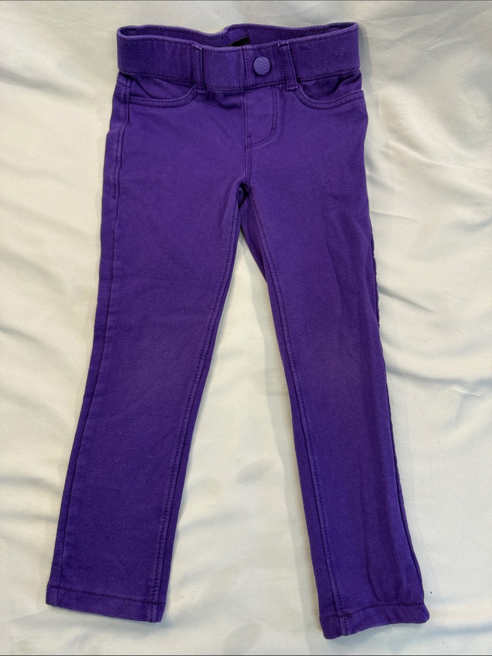 Place girls' Stretch Purple Leggings with Elastic Waist